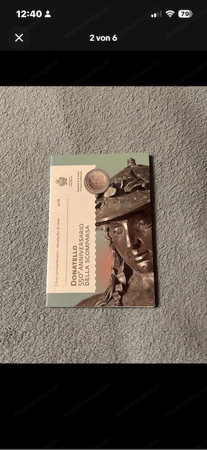 2 Euro San Marino 2016 Donatello | Top Zustand im Original-Folder OVP Bild 2