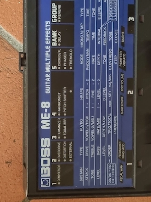 BOSS ME-8 Gitarreneffektgerät