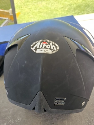 Airoh Klapphelm schwarz Größe L | Sonnenvisier | sehr guter Zustand + Nierengurt Bild 5