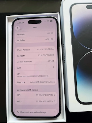 iPhone 14 Pro Space Black Bild 5