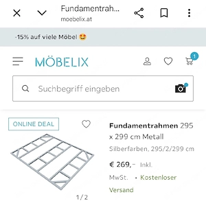 Fundamentrahmen Gartenhaus 