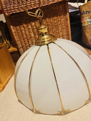 Hängelampen 2 Stk. aus Glas und Messing Bild 2