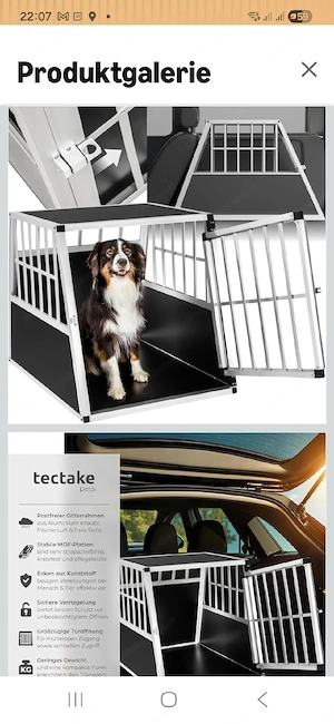 Hundebox Aluminium Bild 5