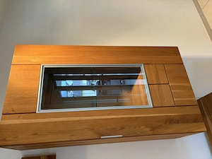 Wohnwand aus holz Bild 2