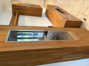 Wohnwand aus holz Bild 5