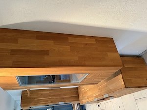 Wohnwand aus holz Bild 3