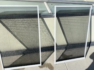 Insektenschutz für Dachfenster, in Plisseeausführung