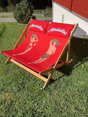 Almdudler Pärchenliege, Sonnenliege, Doppelliege  guter Zustand Bild 2