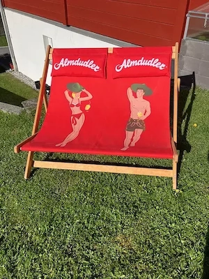 Almdudler Pärchenliege, Sonnenliege, Doppelliege  guter Zustand