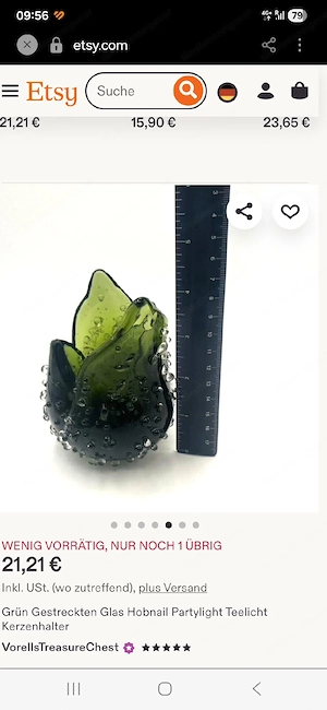 Teelicht Grün  Bild 4