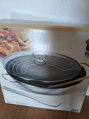Edelstahl Wokpfanne  Bild 3