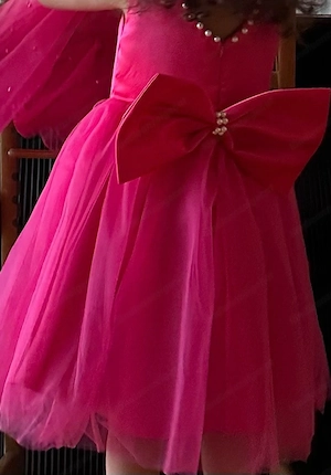 Mädchenkleid in Pink Bild 2