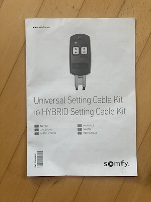 Somfy Universal Einstellkabel Bild 4