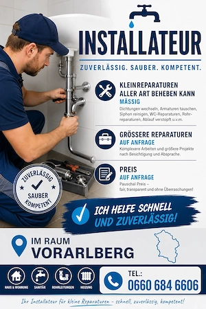 Installateur sucht arbeit