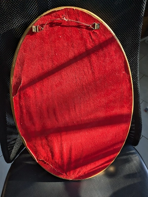 Spiegel antik oval Bild 3