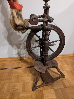 Spinnrad antik Bild 5