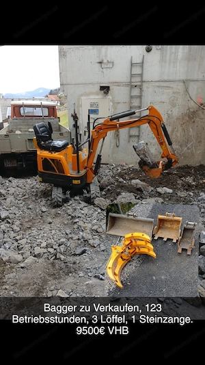 Klein Bagger  Bild 3