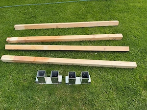 Holzstapelhalter mit 4 Steher Bild 3