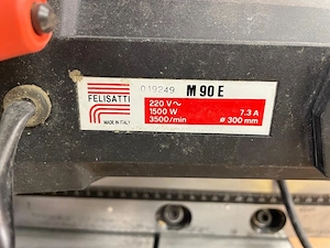 Holz-Tischkreissäge Maschine von Felisatti, Modell M 90 E Bild 5