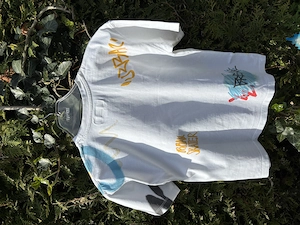 Kinder Shirt von Zara weiß mit Druck Bild 2