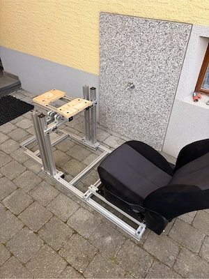Sim Racing Cockpit Aluprofil + Autositz (verstellbar) - DIY Rig Bild 4