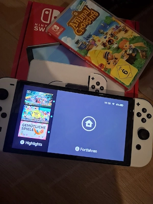 Nintendo Switch OLED Weiß  Bild 2