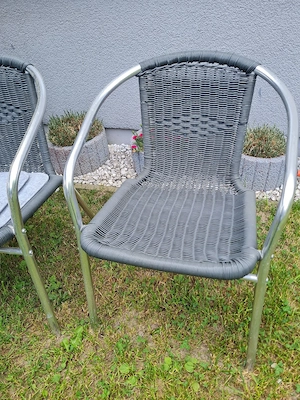 2x Balkonstühle Anthrazit   Top Zustand   inkl. Auflagen