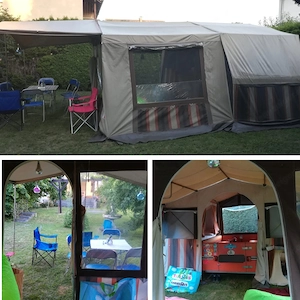 Klappcaravan Heinemann Z570B (Baujahr 1983)   dicht, komplett & gepflegt mit Vorzelt, Sonnensegel Bild 2