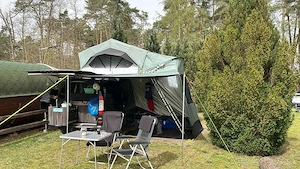 Dachzelt Decathlon MH 500 mit Vorzelt Bild 3