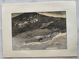 Julius Heilenmann Originale Holzstiche signierte Mappe "6 Landschaften" Bild 5