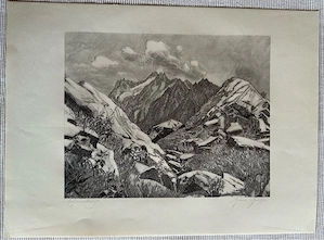 Julius Heilenmann Originale Holzstiche signierte Mappe "6 Landschaften" Bild 6