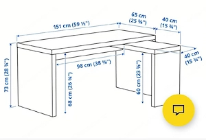 Schreibtisch IKEA Malm Bild 2