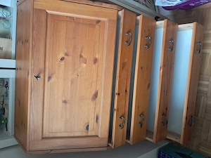 Schreibtisch,  voll Holz  Bild 4