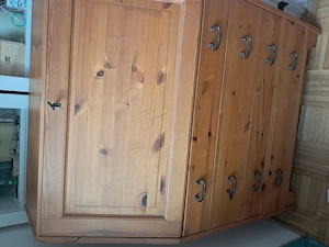 Schreibtisch,  voll Holz  Bild 3