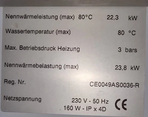 Ölheizung Geminox 22,3KW Bild 2