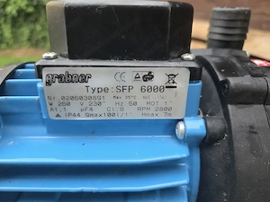 Grabner SFP 6000 Poolpumpe 6000l h 260W Bild 2