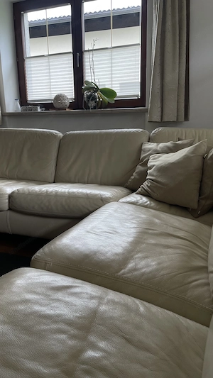 Gemütliche Ledercouch Bild 3