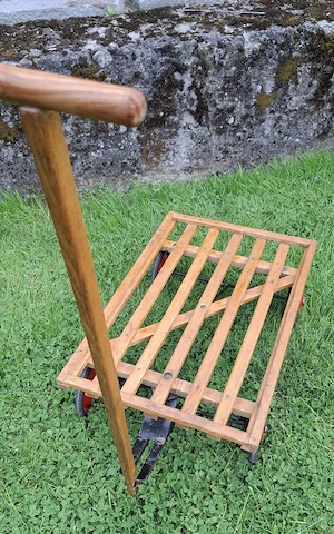 vintage Holz Bollerwagen