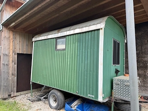 Bauwagen, Wohnwagen, Ausgebauter Bauwagen 
