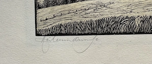 Julius Heilenmann Originale Holzstiche signierte Mappe "6 Landschaften" Bild 17