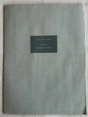 Julius Heilenmann Originale Holzstiche signierte Mappe "6 Landschaften"
