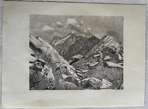 Julius Heilenmann Originale Holzstiche signierte Mappe "6 Landschaften" Bild 3