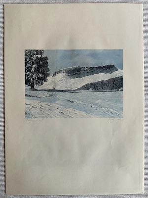 Julius Heilenmann Originale Holzstiche signierte Mappe "6 Landschaften" Bild 9