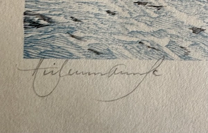 Julius Heilenmann Originale Holzstiche signierte Mappe "6 Landschaften" Bild 10