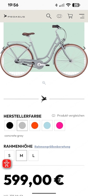 Damenrad Pegasus Bici Italia, Wie Neu! Bild 6