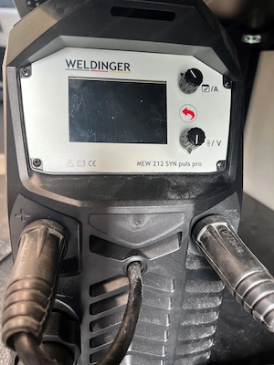 MIG MAG Schweißgerät Weldinger MEW 212 SYN puls pro, inkl. Zubehör und Gasflasche Bild 2