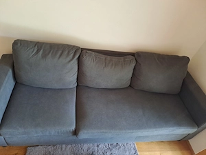 ECKSOFA in Plüsch Grau 198 135 cm Bild 4