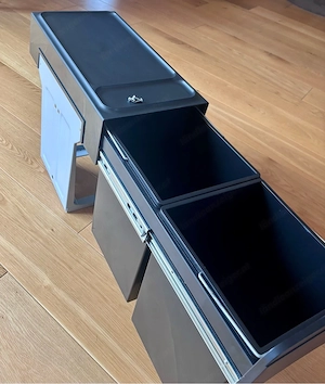 HAILO EcoLine Duo Mülltrennungs System   Einbau Mülleimer mit Voll Auszug Bild 3