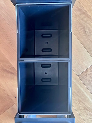 HAILO EcoLine Duo Mülltrennungs System   Einbau Mülleimer mit Voll Auszug Bild 4