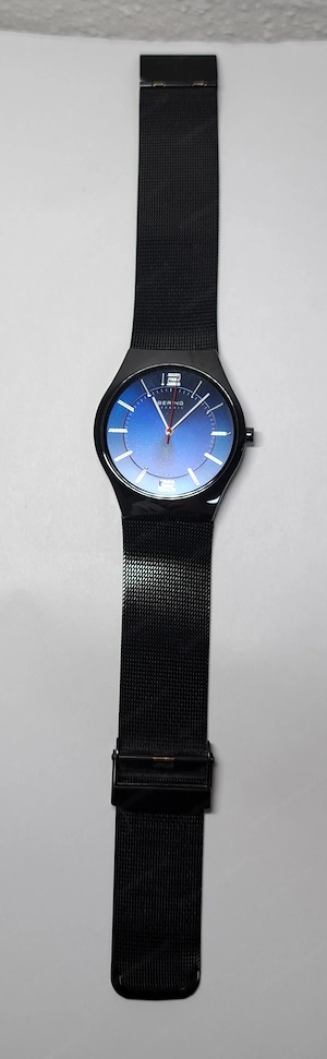 Bering Ceramic Armbanduhr - Saphirglas - Schwarz  Blau - Top Zustand! Bild 4